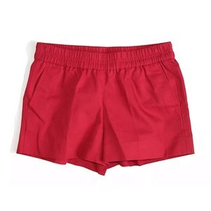 Jcrew RED pull-in shorts with pockets
